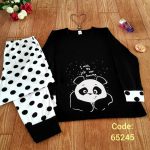بلوز شلوار زنانه سایز بزرگ سکسن طرح پاندا 3