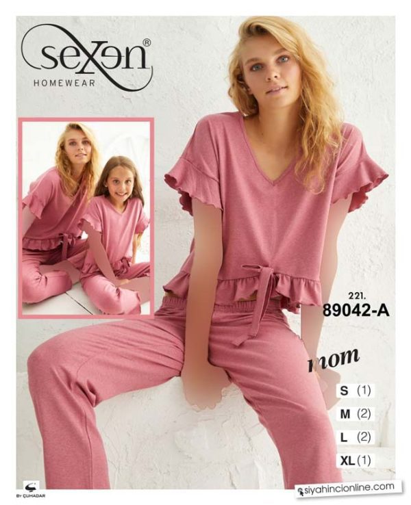 تیشرت شلوارسایز نرمال برند سکسن کد89042