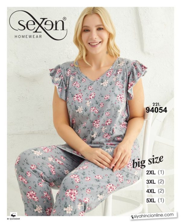 تیشرت وشلوار بیگ سایز برند سکسن sexen کد94054