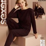 ست راحتی زنانه خال خالی قلب کد63276