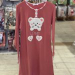 تونیک راحتی زنانه طرح خرس کد 3209