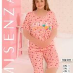 تیشرت شلوارک سایز بزرگ زنانه کد02541