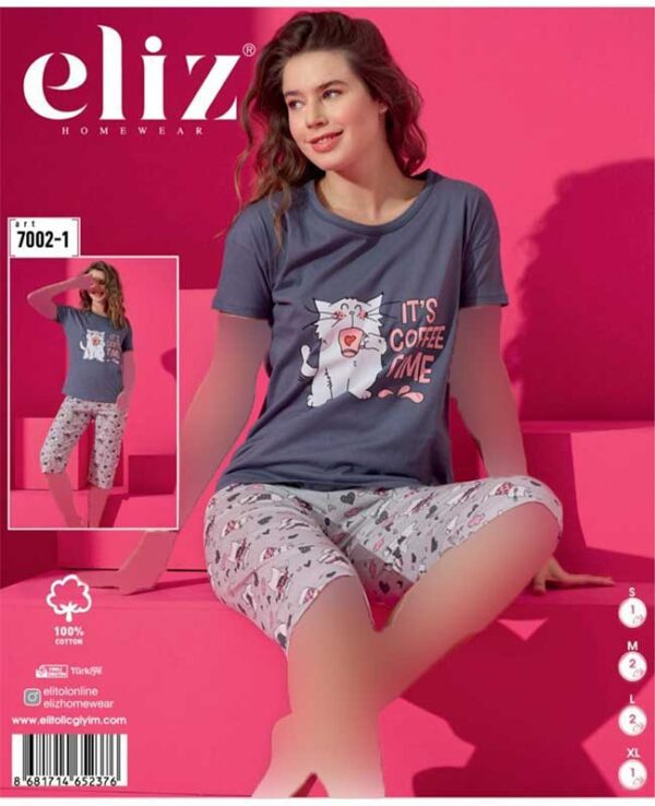 تیشرت شلوارک زنانه کد 7002-1