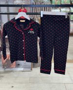 بلوز شلوار بچگانه کد25003 طرح خال خالی
