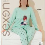 بلوز شلوار سایز بزرگ زنانه سکسن کد 40666