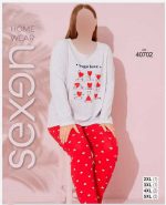 بلوز شلوار سایز بزرگ زنانه سکسن کد 40702