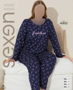 بلوز شلوار سایز بزرگ زنانه سکسن کد 40652