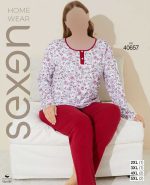 بلوز شلوار سایز بزرگ زنانه سکسن کد 40657