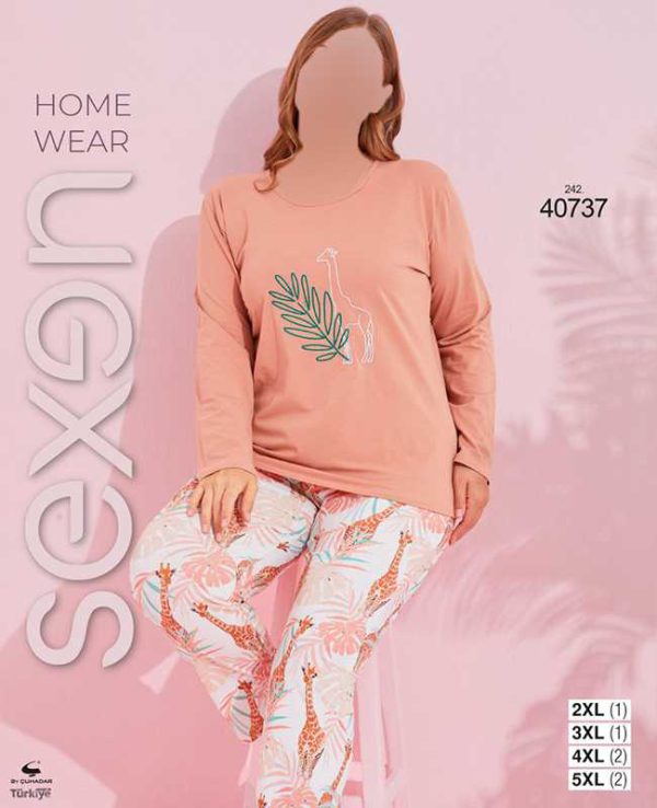 بلوز شلوار سایز بزرگ زنانه سکسن کد 40737