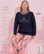 بلوز شلوار سایز بزرگ زنانه سکسن کد 40746