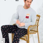 بلوز و شلوار مردانه سیاه اینجه کد09887