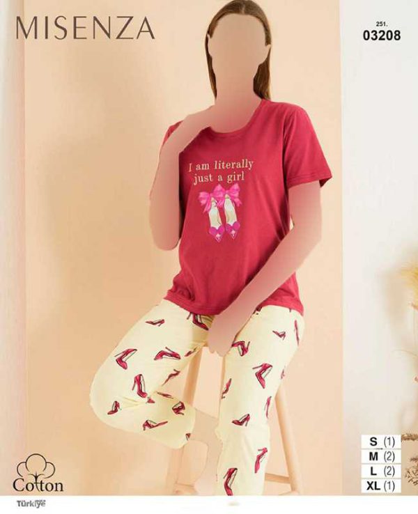 تیشرت و شلوار زنانه میسنزا کد 03208