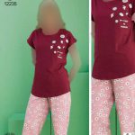 تیشرت و شلوارک زنانه سکسن کد 12235
