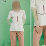 تیشرت و شلوارک زنانه سکسن کد 12238