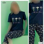 تیشرت و شلوارک زنانه سکسن کد 12251