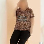 تیشرت وشلوارک سایز بزرگ زنانه میسنزا کد 02725