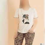 تیشرت وشلوارک سایز بزرگ زنانه میسنزا کد 02727