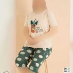 تیشرت وشلوارک سایز بزرگ زنانه میسنزا کد 02730