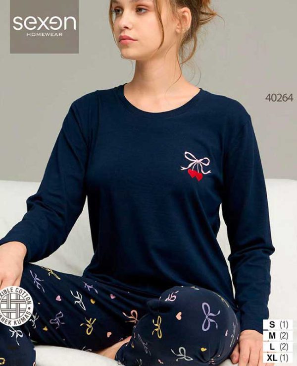 بلوز شلوار نرمال سکسن کد40264