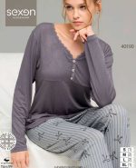 بلوز شلوار نرمال سکسن کد40190