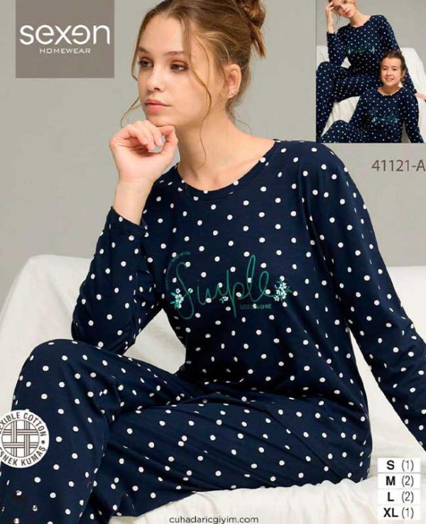 بلوز شلوار نرمال سکسن کد41121-A