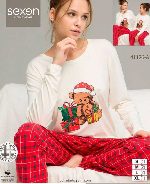 بلوز شلوار نرمال سکسن کد41126-A