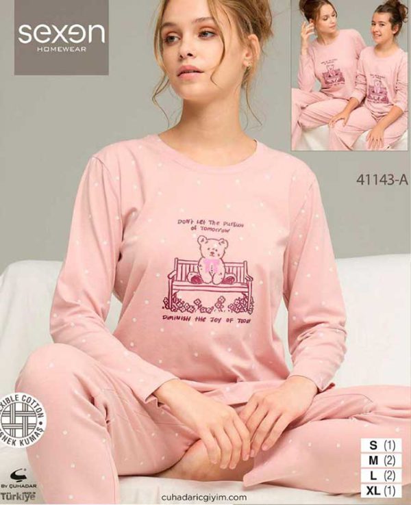 بلوز شلوار نرمال سکسن کد41143-A