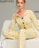 بلوز شلوار نرمال سیاه اینجه کد4-26004