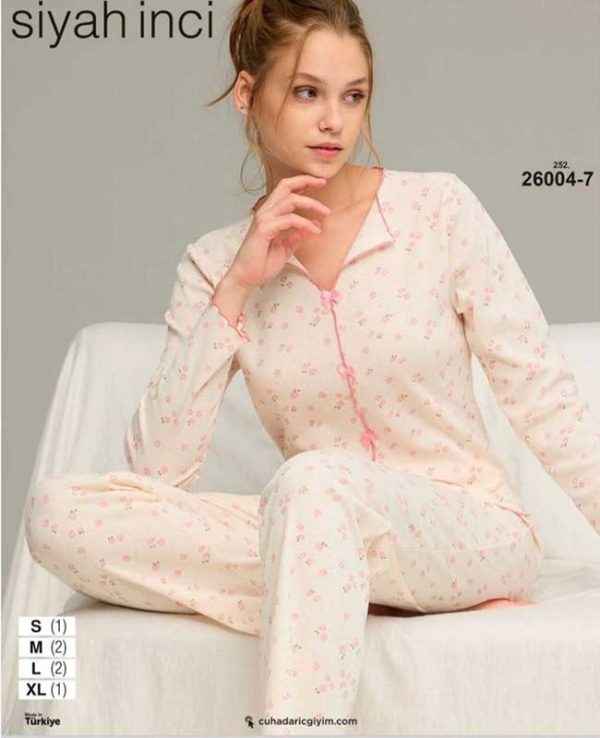 بلوز شلوار نرمال سیاه اینجه کد7-26004