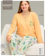 بلوز و شلوار سایز بزرگ سکسن کد40790