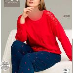 بلوز و شلوار سایز بزرگ سکسن کد40801