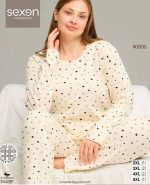 بلوز و شلوار سایز بزرگ نخ پنبه سکسن کد 40806