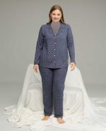 بلوز شلوار سایز بزرگ سیاه اینچه کد24341