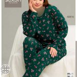 بلوز و شلوار سایز بزرگ سکسن کد40816 