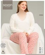 بلوز و شلوار سایز بزرگ سکسن کد40866