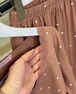 بلوز و شلوار سایز بزرگ نخ پنبه سکسن کد 40859