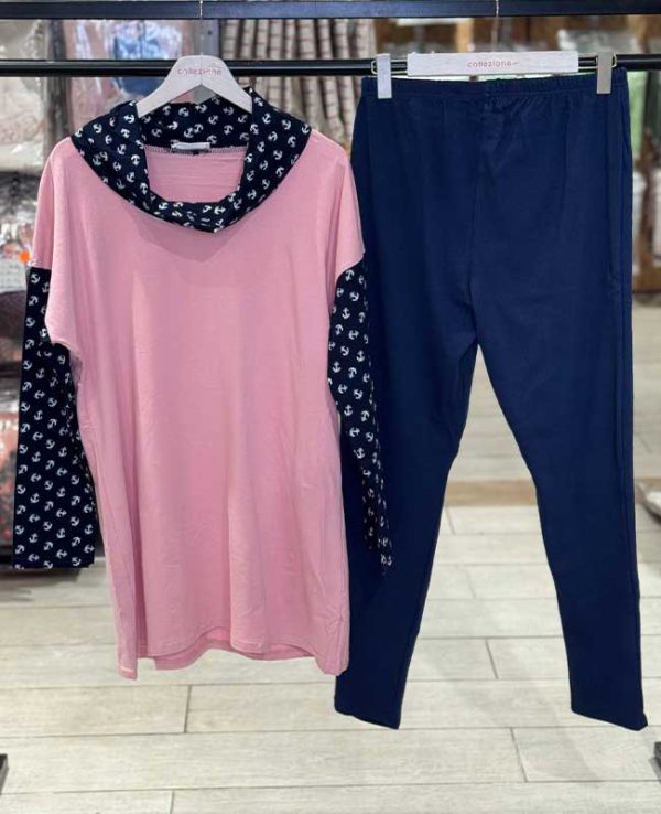 ست راحتی سایز بزرگ زنانه سکسن کد 66742