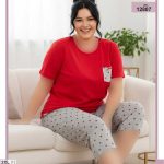 تیشرت شلوارک بیگ سایز sexen کد 12807