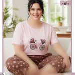 تیشرت شلوارک بیگ سایز sexen کد 12811