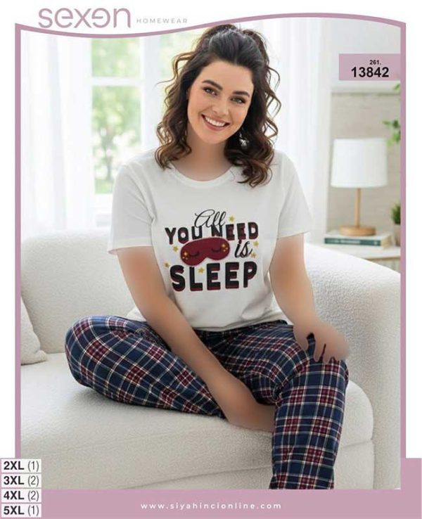 تیشرت شلوار بیگ سایز sexen کد 13842