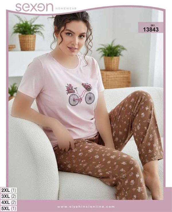 تیشرت شلوار بیگ سایز sexen کد 13843
