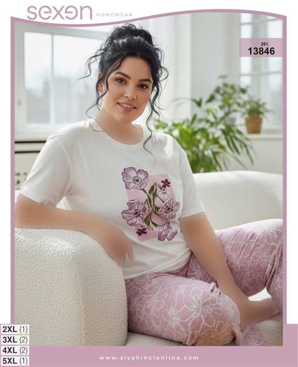 تیشرت شلوار بیگ سایز sexen کد 13846