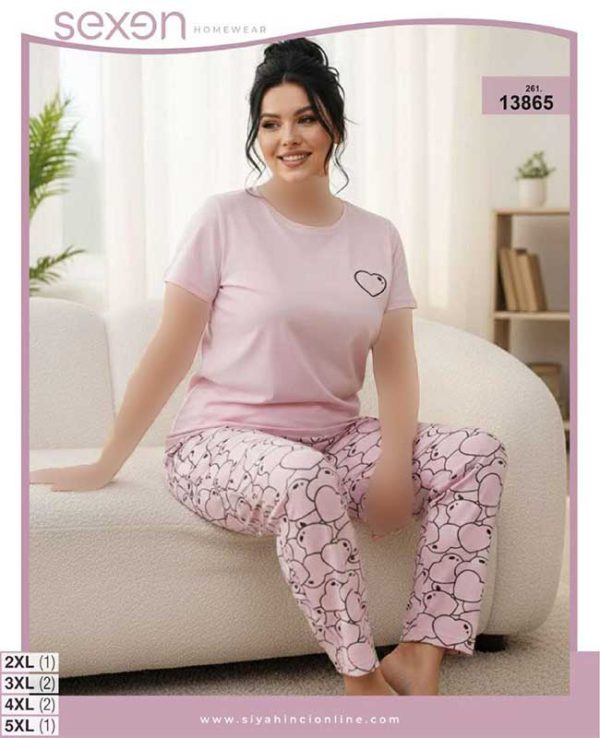 تیشرت شلوار بیگ سایز sexen کد 13865