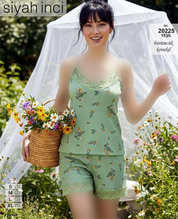 تاپ و شورتک سایز نرمال siyah inci کد 20225