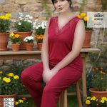 تاپ و شلوار بیگ سایز siyah inci کد 20901زرشکی