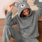 بلوز وشلوار راحتی سیاه اینجه کد 21050