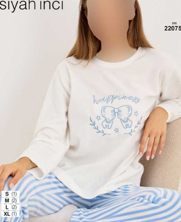 بلوز و شلوار راحتی سیاه اینجه کد 22075