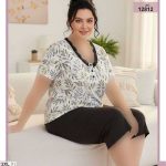 تیشرت شلوارک بیگ سایز sexen کد 12812