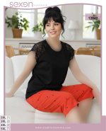 تیشرت شلوارک بیگ سایز sexen کد 12842