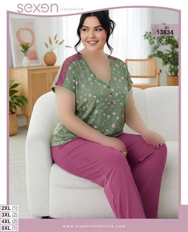 تیشرت شلوار بیگ سایز sexen کد 13834